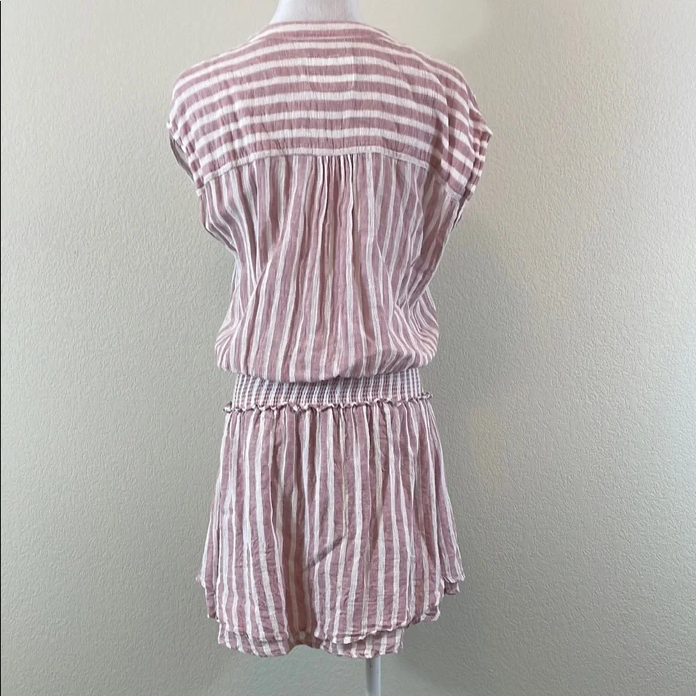 Rails Rose Stripe Button-Up Mini Dress S - Picture 5 of 8